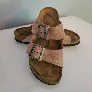 Birkenstock - Pink Suede Sandals